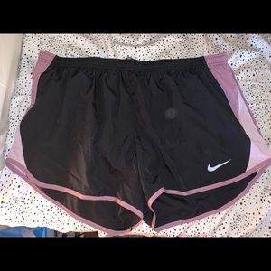 Nike dri fit shorts black and purple size XL